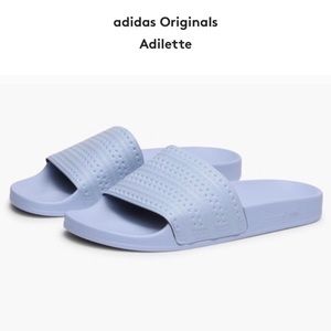 NWOT Adidas Adilette Slide Sandals Blue Size 5